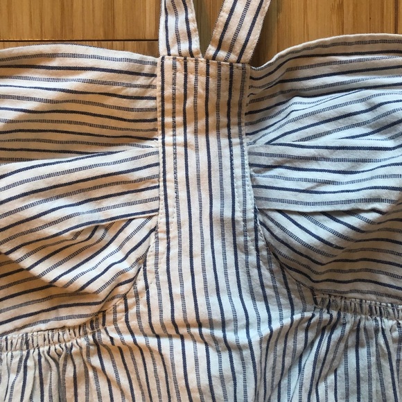 Madewell Beige Striped Midi Dress - Picture 5 of 10